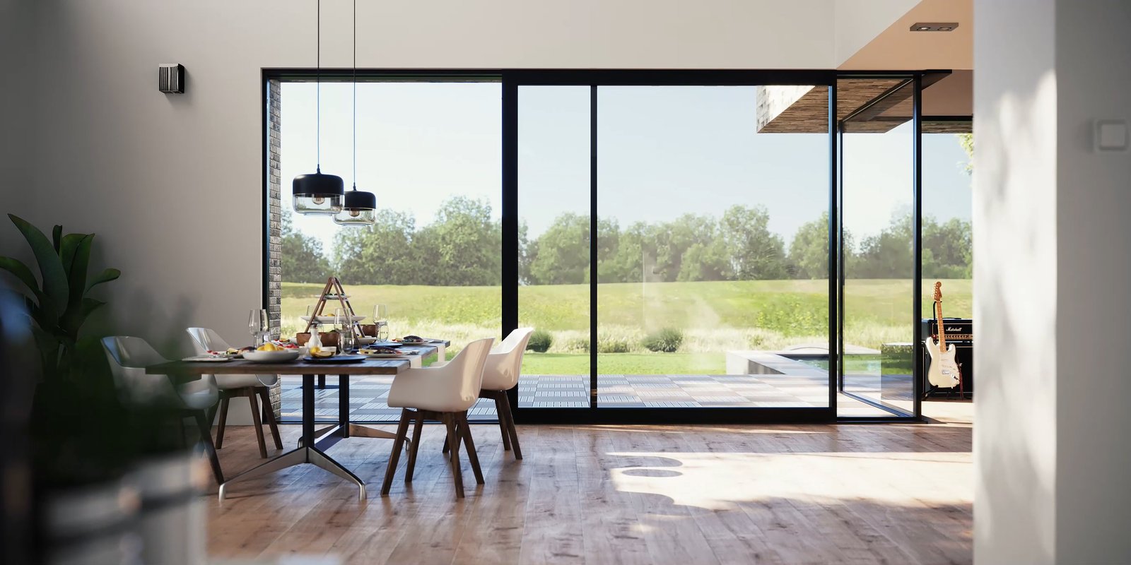 Sliding systems for contemporary glazing